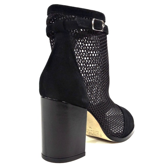 ALESSANDRO DI MARIA 🇮🇹 WOMENS BLACK SUEDE SUMMER BOOTIE - Picture 5 of 9